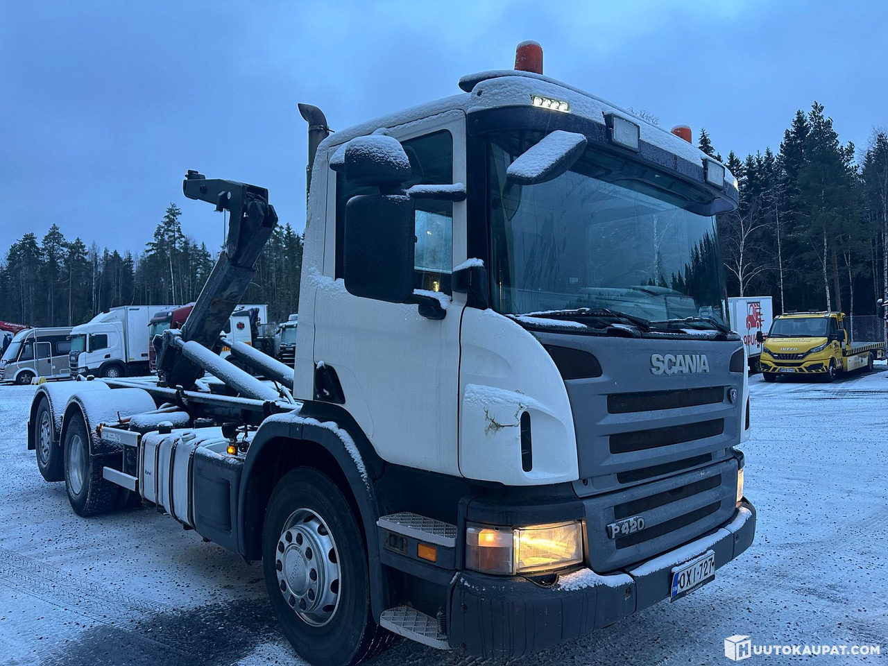 Scania P420, 2006, 1,180,000 km, Pirkkala - Xe tải nâng móc: hình 4 Scania P420, 2006, 1,180,000 km, Pirkkala - Xe tải nâng móc: hình 4