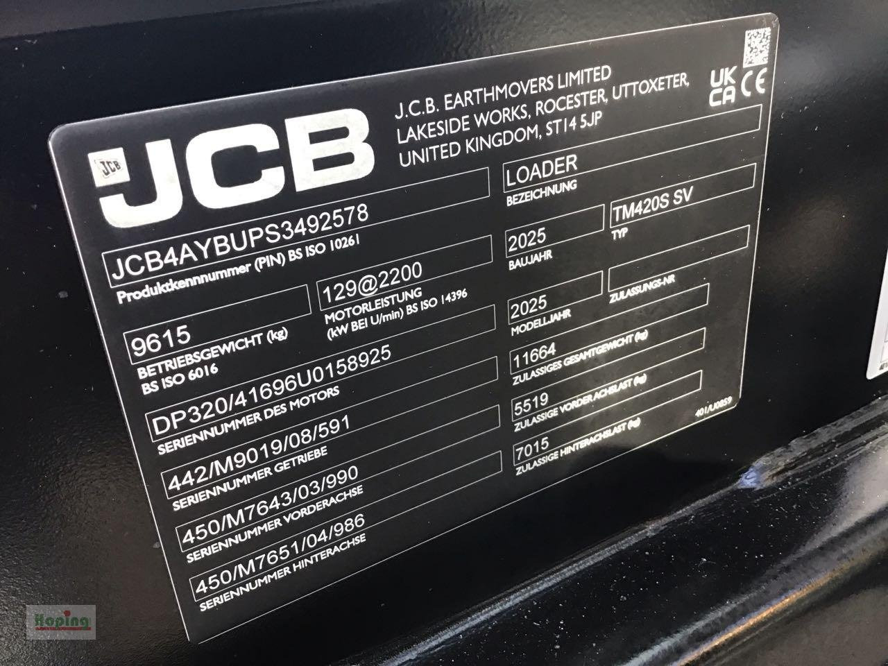 JCB TM420S AGRI - Stufe V - Máy xúc lật bánh lốp kính thiên văn: hình 4 JCB TM420S AGRI - Stufe V - Máy xúc lật bánh lốp kính thiên văn: hình 4