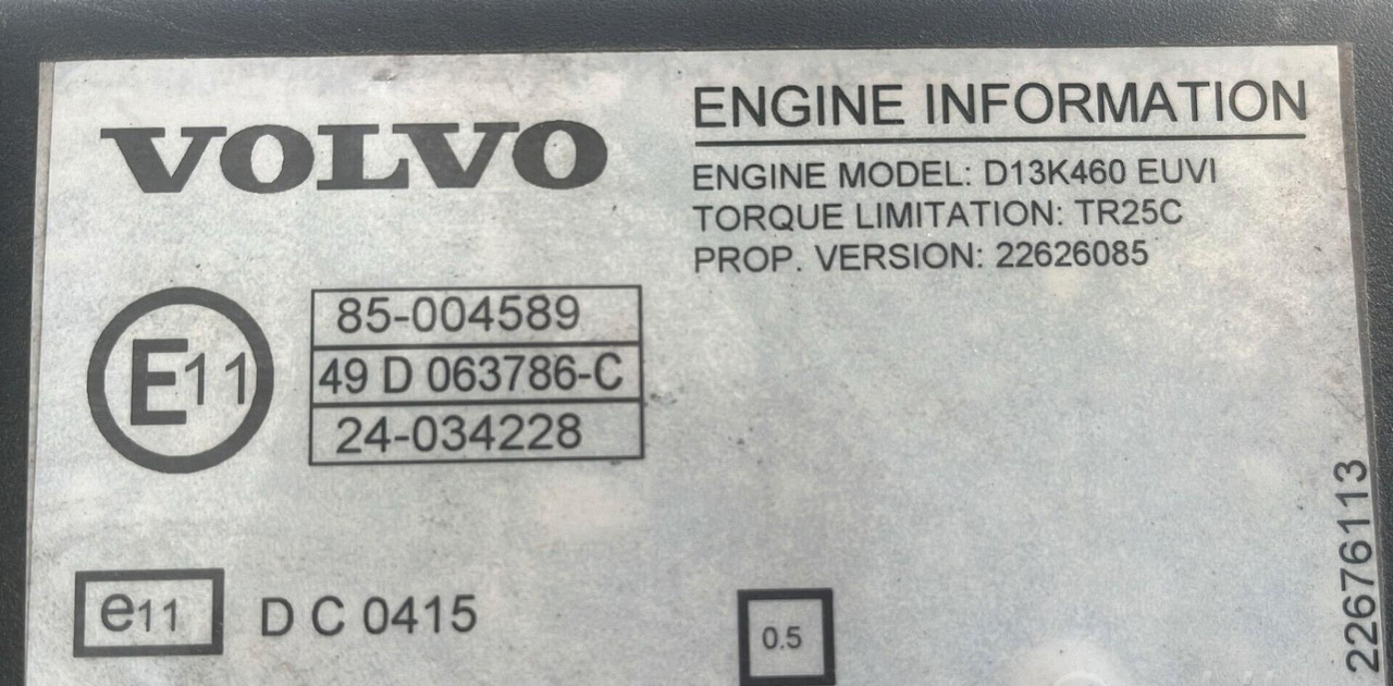 Motore Volvo FH 460 D13K 2019 - Động cơ cho Xe tải: hình 3 Motore Volvo FH 460 D13K 2019 - Động cơ cho Xe tải: hình 3