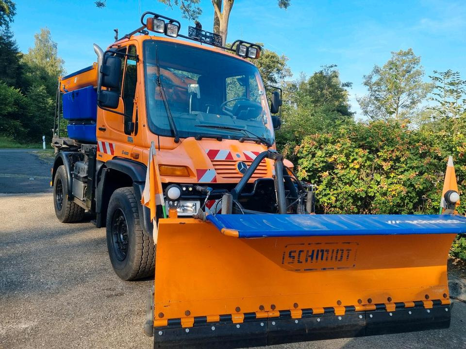 Zu Vermieten! Unimog 405 U400 Winterdienst Schmidt Schneepflug Schneeschild Salzstreuer Leasing Miete - Xe dọn tuyết: hình 1 Zu Vermieten! Unimog 405 U400 Winterdienst Schmidt Schneepflug Schneeschild Salzstreuer Leasing Miete - Xe dọn tuyết: hình 1