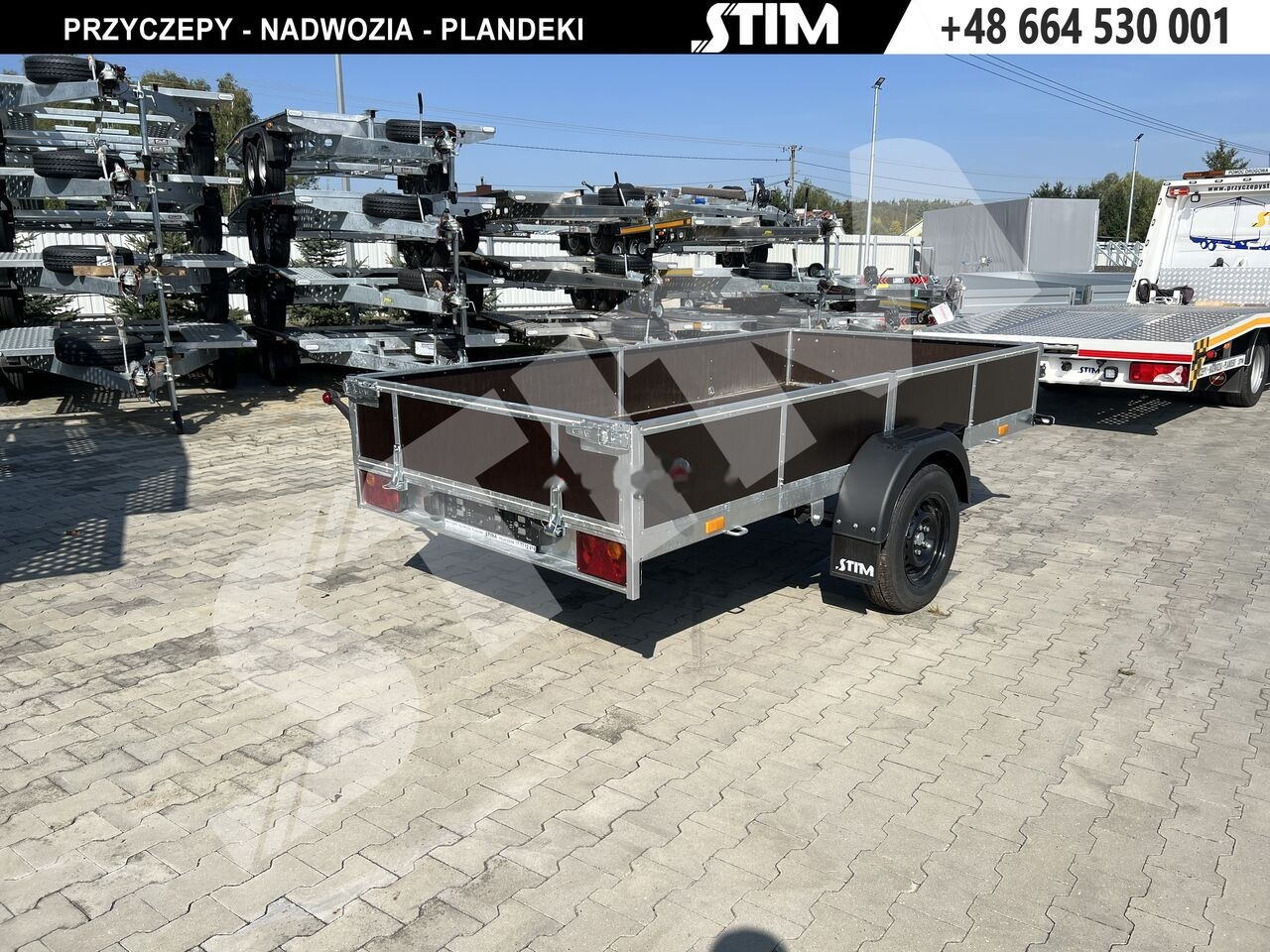 Stim S11-075/3115R + przednia burta otwierana + wzmocnienie ramy - Rơ moóc xe hơi: hình 1 Stim S11-075/3115R + przednia burta otwierana + wzmocnienie ramy - Rơ moóc xe hơi: hình 1