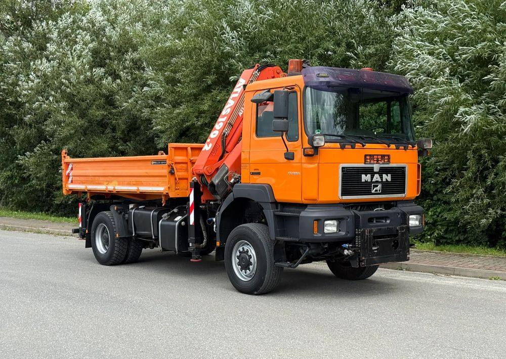 MAN * MAN FE 410 A * Kiper Wywrotka * 4x4 * HDS ATLAS 190 * Sprowadzony* Bardzo Dobry Stan * - Xe ben: hình 1 MAN * MAN FE 410 A * Kiper Wywrotka * 4x4 * HDS ATLAS 190 * Sprowadzony* Bardzo Dobry Stan * - Xe ben: hình 1