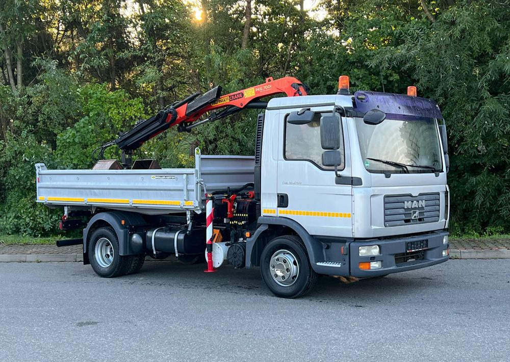 MAN MAN TGL 12-240 Kiper Wywrotka 4x2 Kran PALFINGER PK 12500 BARDZO DOBRY STAN - Xe ben: hình 2 MAN MAN TGL 12-240 Kiper Wywrotka 4x2 Kran PALFINGER PK 12500 BARDZO DOBRY STAN - Xe ben: hình 2