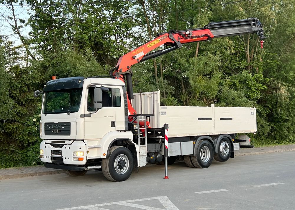 MAN * TGA 26-440 * 4x6 Hydrodrive * HDS Palfinger PK 20002 * Bardzo Dobry Stan - Xe cẩu tự hành, Xe tải thùng lửng/ Phẳng: hình 1 MAN * TGA 26-440 * 4x6 Hydrodrive * HDS Palfinger PK 20002 * Bardzo Dobry Stan - Xe cẩu tự hành, Xe tải thùng lửng/ Phẳng: hình 1
