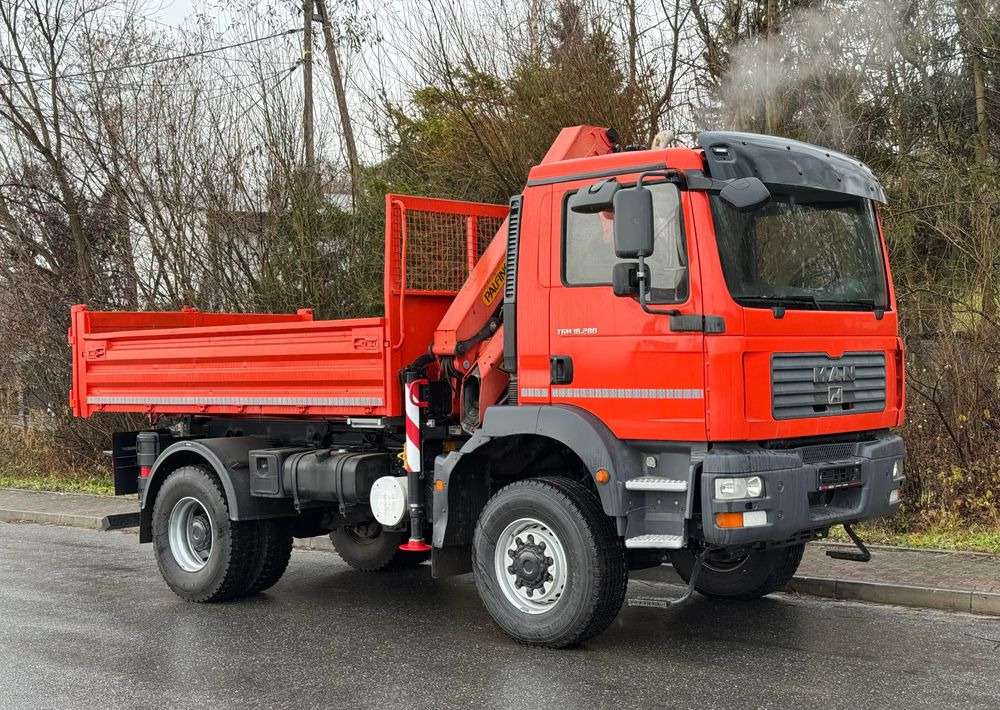 MAN * TGM 18-280 MAN 4x4 HDS Palfinger PK10500 * Kiper Wywrotka * Bardzo Dobry Stan - Xe ben: hình 2 MAN * TGM 18-280 MAN 4x4 HDS Palfinger PK10500 * Kiper Wywrotka * Bardzo Dobry Stan - Xe ben: hình 2