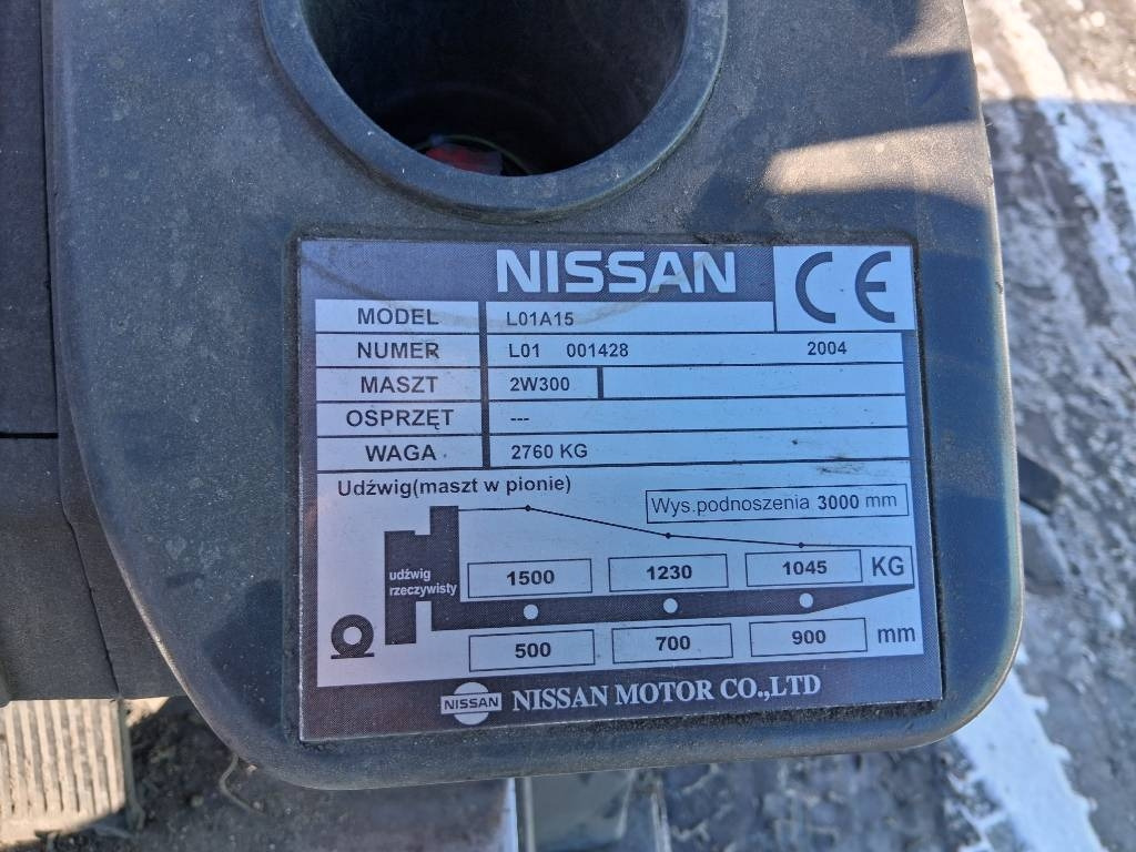 Nissan L01A15 - Xe nâng gas: hình 3 Nissan L01A15 - Xe nâng gas: hình 3