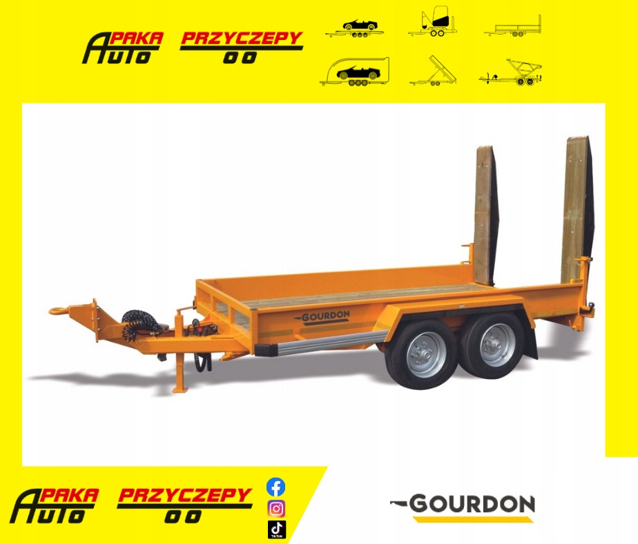 PRZYCZEPA PODKOPARKOWA MARKI GOURDON, DMC 6000 KG, 6T / GOURDON EXCAVATOR TRAILER, DMC 6000 KG, 6T - Rơ moóc để vận chuyển thiết bị: hình 1 PRZYCZEPA PODKOPARKOWA MARKI GOURDON, DMC 6000 KG, 6T / GOURDON EXCAVATOR TRAILER, DMC 6000 KG, 6T - Rơ moóc để vận chuyển thiết bị: hình 1