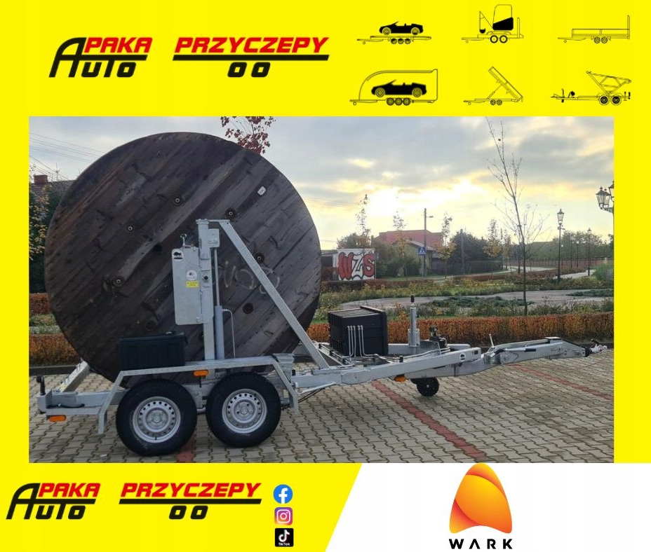 PRZYCZEPA SŁUPOWA KABLOWA PRZEWÓZ KABLI 3500 KG / POLE CABLE TRAILER FOR CABLE TRANSPORT 3500 KG - Rơ moóc cáp: hình 1 PRZYCZEPA SŁUPOWA KABLOWA PRZEWÓZ KABLI 3500 KG / POLE CABLE TRAILER FOR CABLE TRANSPORT 3500 KG - Rơ moóc cáp: hình 1