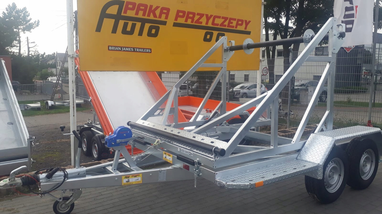 PRZYCZEPA WARK KABLOWA Z WCIĄGARKĄ RĘCZNĄ, DMC 3500 KG / WARK Cable Trailer with Manual Winch, DMC 3500 KG - Rơ moóc cáp: hình 3 PRZYCZEPA WARK KABLOWA Z WCIĄGARKĄ RĘCZNĄ, DMC 3500 KG / WARK Cable Trailer with Manual Winch, DMC 3500 KG - Rơ moóc cáp: hình 3