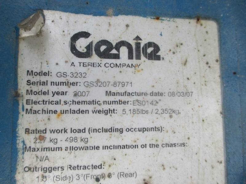 Genie GS 3232 - Máy nâng người hình kéo: hình 5 Genie GS 3232 - Máy nâng người hình kéo: hình 5