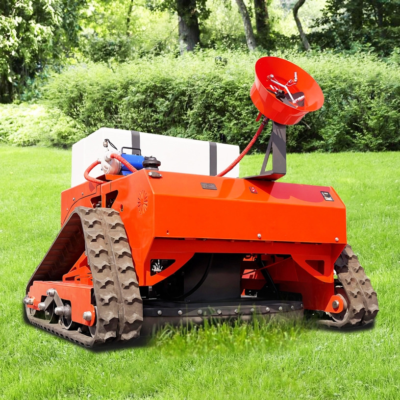 LEZUM LD1000 Multi-function remote control lawn mower Track crawler gasoline gas All-terrain Agricultural Sprayers Pesticide spraying lawn mower for sale - Máy cắt cỏ vườn: hình 5 LEZUM LD1000 Multi-function remote control lawn mower Track crawler gasoline gas All-terrain Agricultural Sprayers Pesticide spraying lawn mower for sale - Máy cắt cỏ vườn: hình 5