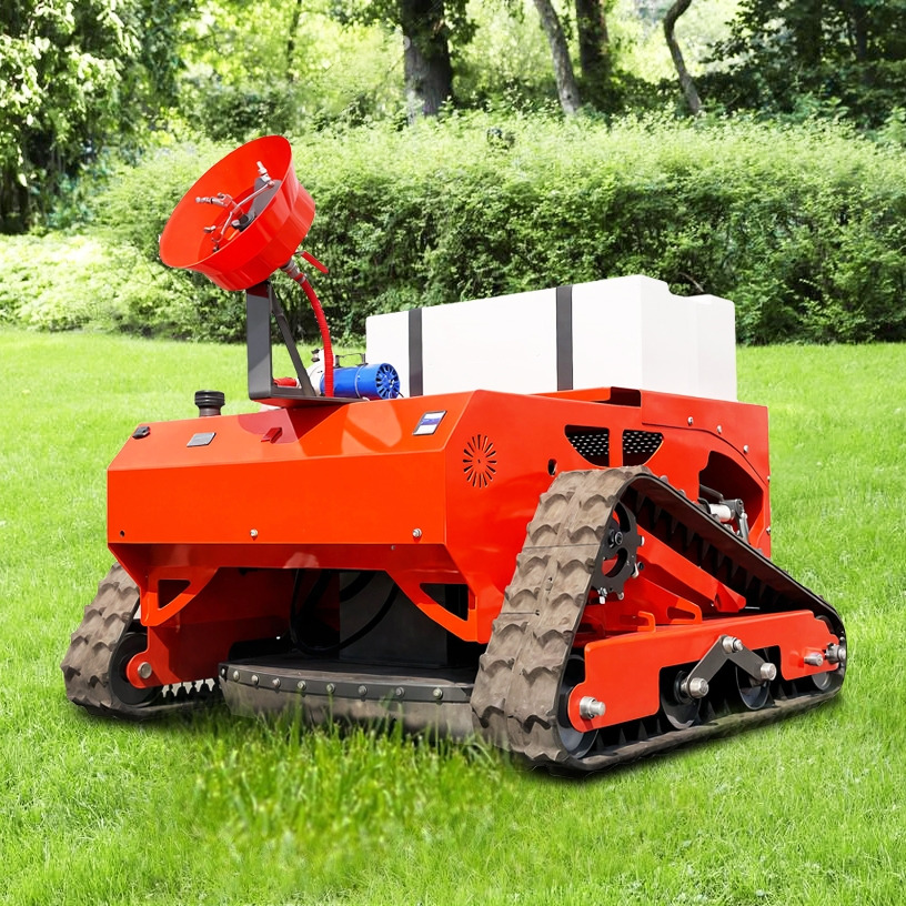 LEZUM LD1000 Multi-function remote control lawn mower Track crawler gasoline gas All-terrain Agricultural Sprayers Pesticide spraying lawn mower for sale - Máy cắt cỏ vườn: hình 1 LEZUM LD1000 Multi-function remote control lawn mower Track crawler gasoline gas All-terrain Agricultural Sprayers Pesticide spraying lawn mower for sale - Máy cắt cỏ vườn: hình 1