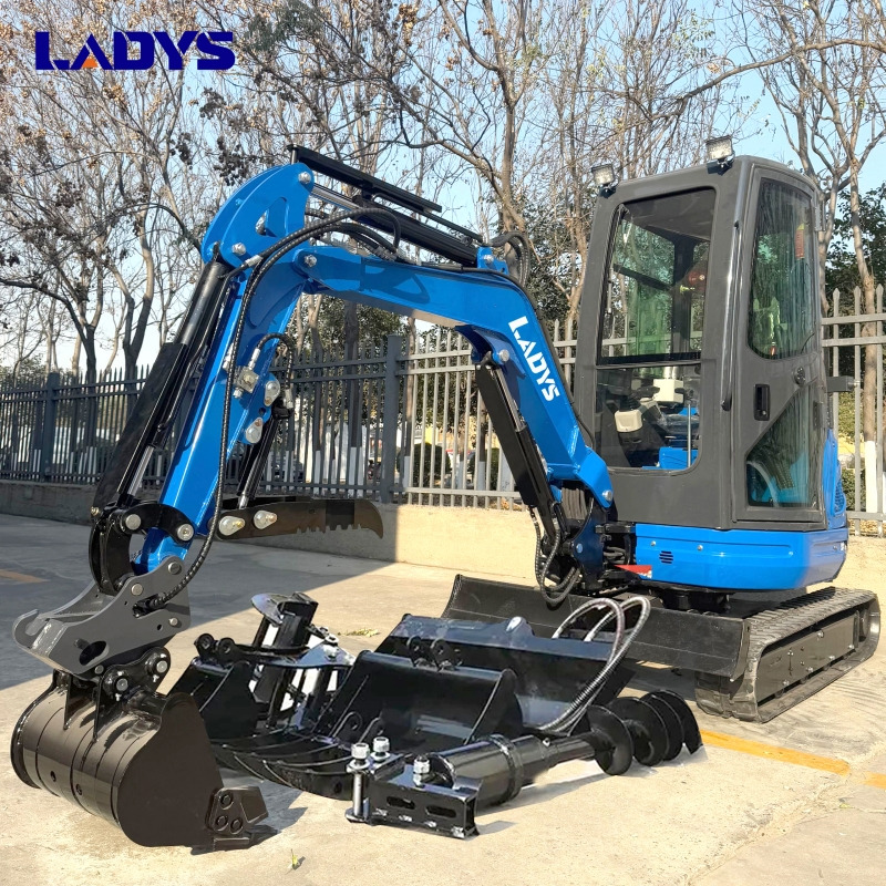 LADYS DY25U Mini Excavator Digger Miniexcavadora EPA Kubota Engine Mini Excavator For Sale With Mini Excavator Attachment Set - Máy xúc bánh xích: hình 1 LADYS DY25U Mini Excavator Digger Miniexcavadora EPA Kubota Engine Mini Excavator For Sale With Mini Excavator Attachment Set - Máy xúc bánh xích: hình 1