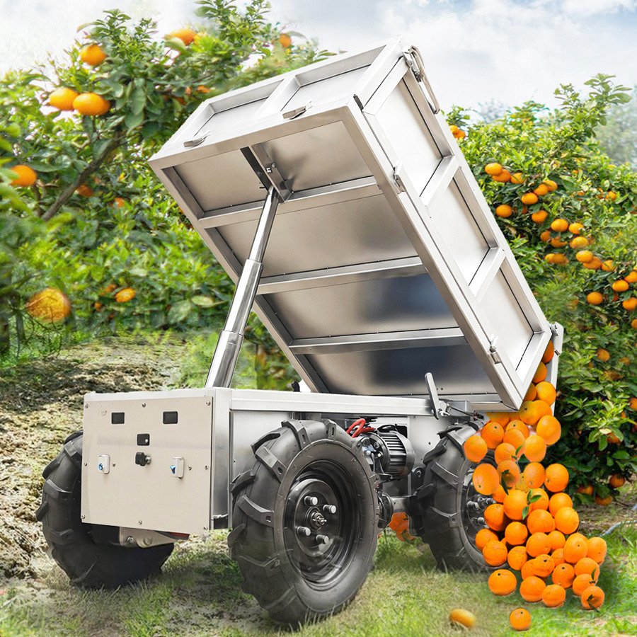 LEZUM Electric Remote Control Transporter Agricultural Orchard Farm Electric Utv Material Handling Equipment All Terrain Transport Vehicle - Toa kéo nhỏng/ Xe đổ: hình 4 LEZUM Electric Remote Control Transporter Agricultural Orchard Farm Electric Utv Material Handling Equipment All Terrain Transport Vehicle - Toa kéo nhỏng/ Xe đổ: hình 4