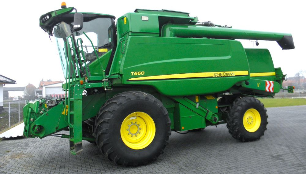 John Deere T 660 2012 Rok, heder 7,6m, Nowsza Wersja, Nie Malowany, Stan Bardzo Dobry - Máy gặt đập: hình 1 John Deere T 660 2012 Rok, heder 7,6m, Nowsza Wersja, Nie Malowany, Stan Bardzo Dobry - Máy gặt đập: hình 1