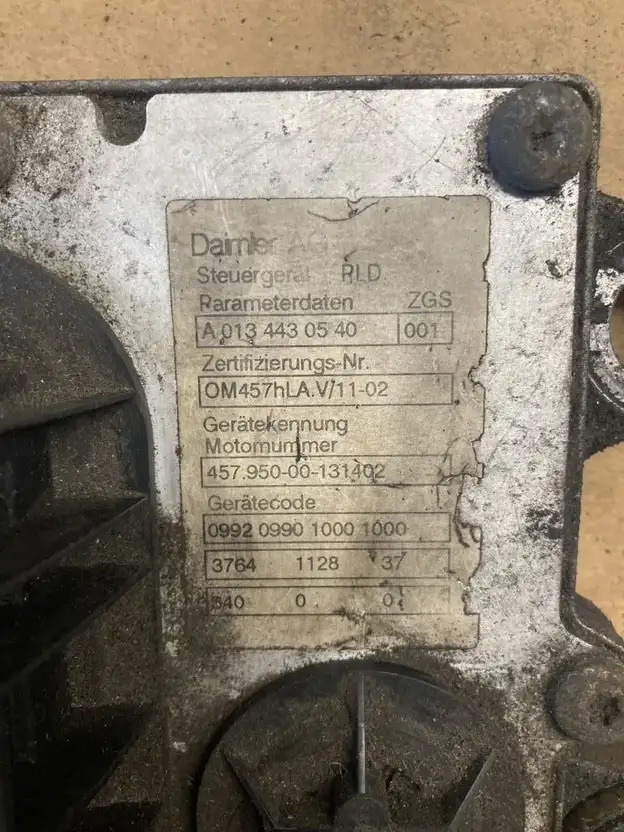 Mercedes-Benz Motorsteuergerät Mercedes OM 457 HLA 457.950 PLD Control Unit OM 4 - ECU cho Xe tải: hình 2 Mercedes-Benz Motorsteuergerät Mercedes OM 457 HLA 457.950 PLD Control Unit OM 4 - ECU cho Xe tải: hình 2