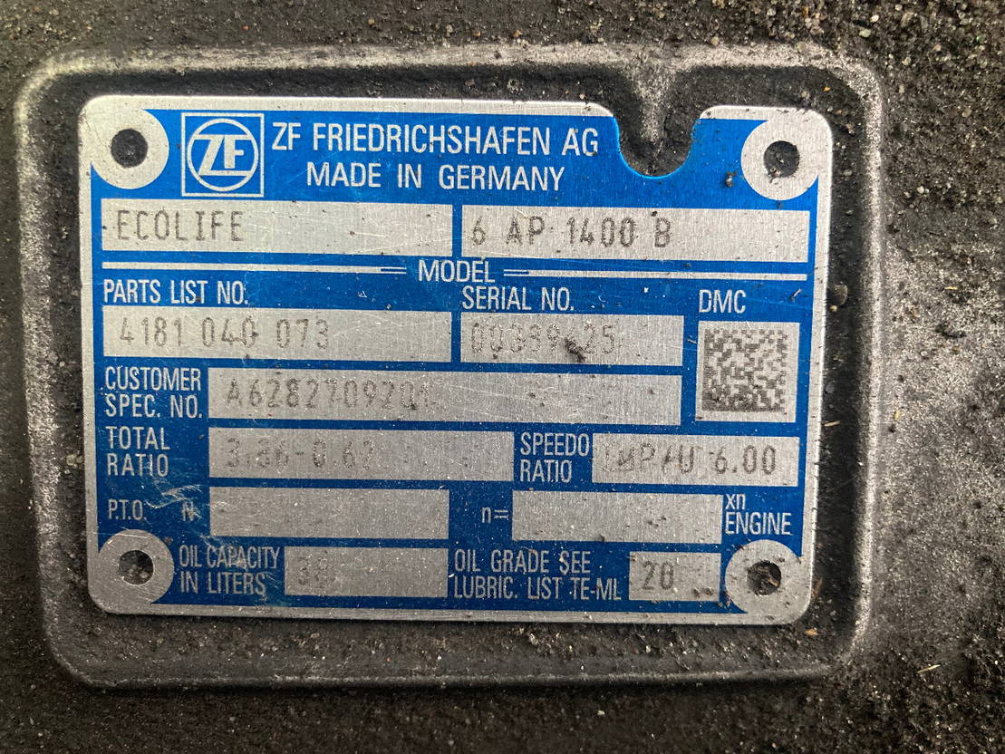 ZF Getriebe ZF 6 AP 1400 B Ecolife 4181040073 A6282709201 6AP1400B - Hộp số cho Xe bus: hình 2 ZF Getriebe ZF 6 AP 1400 B Ecolife 4181040073 A6282709201 6AP1400B - Hộp số cho Xe bus: hình 2