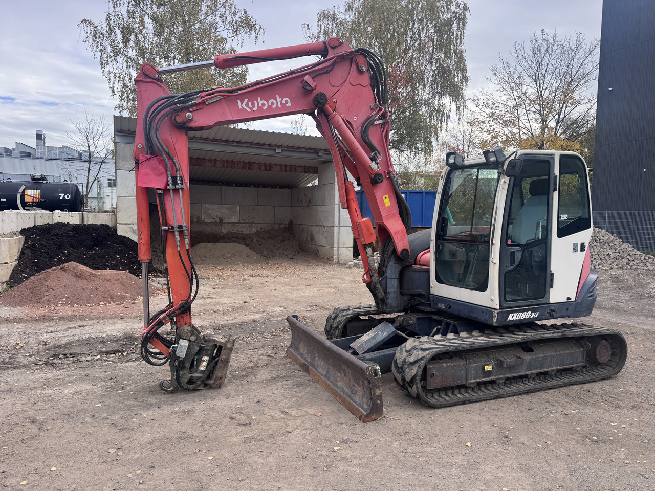 KUBOTA KX 080-3a - Máy xúc mini: hình 2 KUBOTA KX 080-3a - Máy xúc mini: hình 2