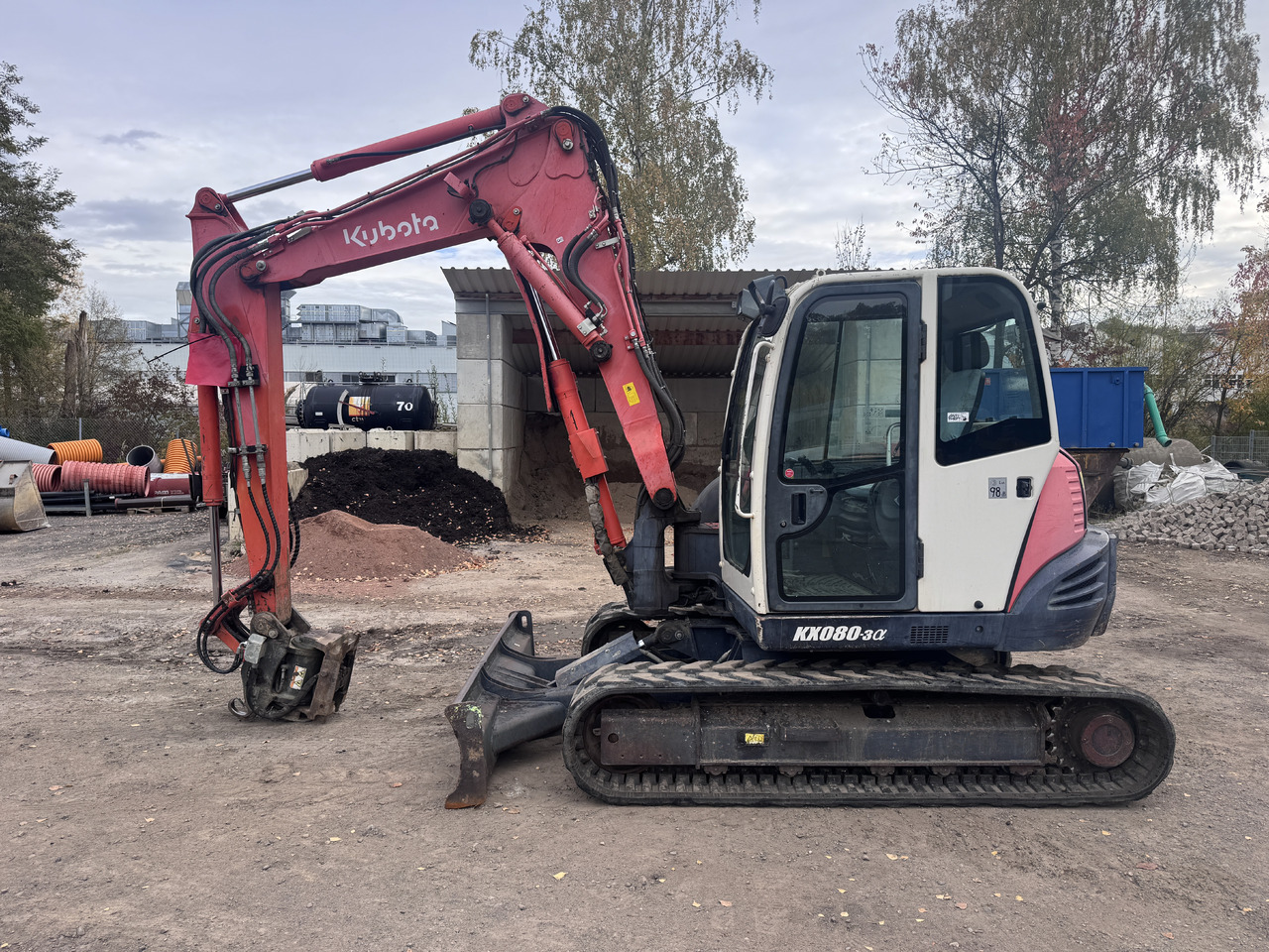 KUBOTA KX 080-3a - Máy xúc mini: hình 1 KUBOTA KX 080-3a - Máy xúc mini: hình 1