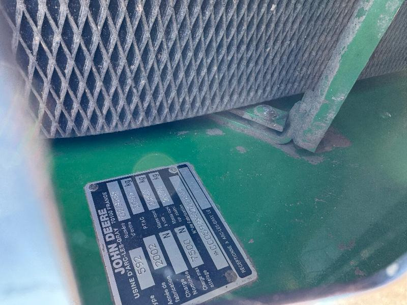 JOHN DEERE 592 - Máy đóng kiện tròn: hình 4 JOHN DEERE 592 - Máy đóng kiện tròn: hình 4