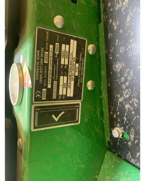 JOHN DEERE V461M - Máy đóng kiện tròn: hình 3 JOHN DEERE V461M - Máy đóng kiện tròn: hình 3