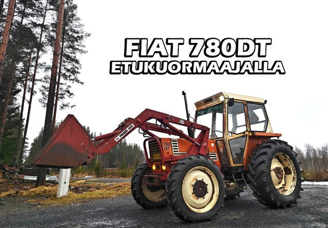 Fiat 780DT etukuormaajalla - Máy cày: hình 1 Fiat 780DT etukuormaajalla - Máy cày: hình 1