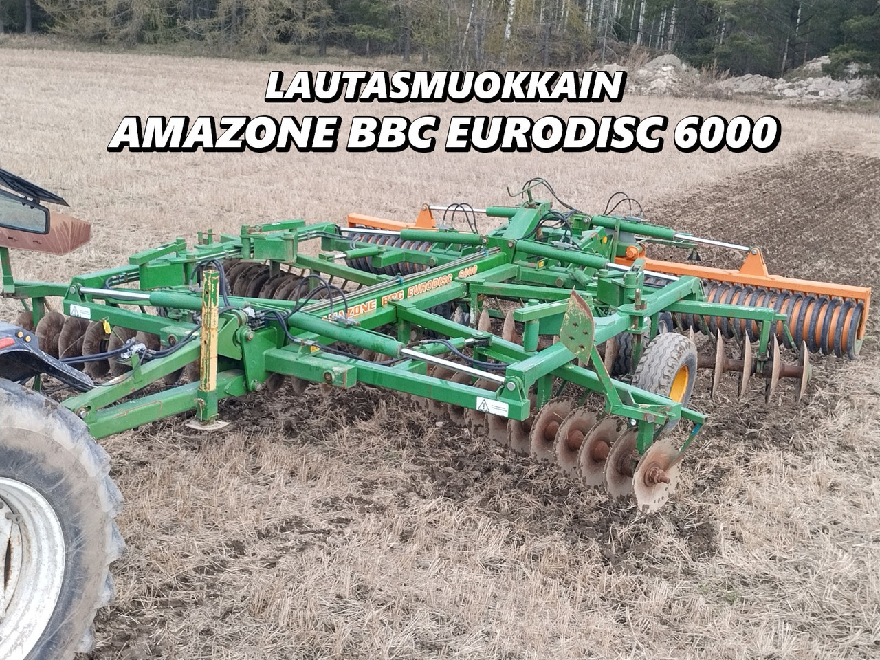 Lautasmuokkain Amazone BBG Eurodisc 6000 Hinattava ja taittuva, katso video! - Bừa đĩa: hình 1 Lautasmuokkain Amazone BBG Eurodisc 6000 Hinattava ja taittuva, katso video! - Bừa đĩa: hình 1
