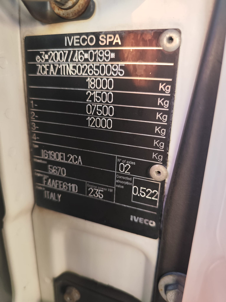 IVECO EUROCARGO 180-320 - Xe tải khung gầm: hình 2 IVECO EUROCARGO 180-320 - Xe tải khung gầm: hình 2