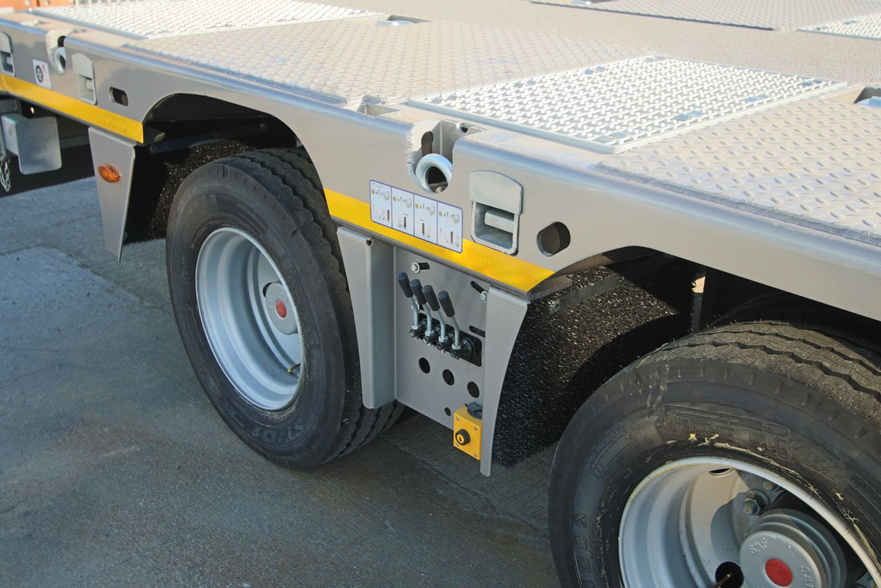 Sơ mi rơ moóc thùng thấp để vận chuyển máy móc nặng mới YALCIN 3 ESSIEUX SURBAISSE EXTENSIBLE TABLE ELEVATRICE: hình 8