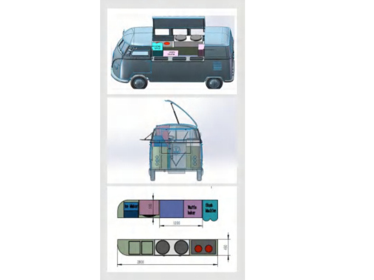 Cho thuê Deli Star Trailer Retro Minivan FR 4300 Electric Deli Star Trailer Retro Minivan FR 4300 Electric: hình 7