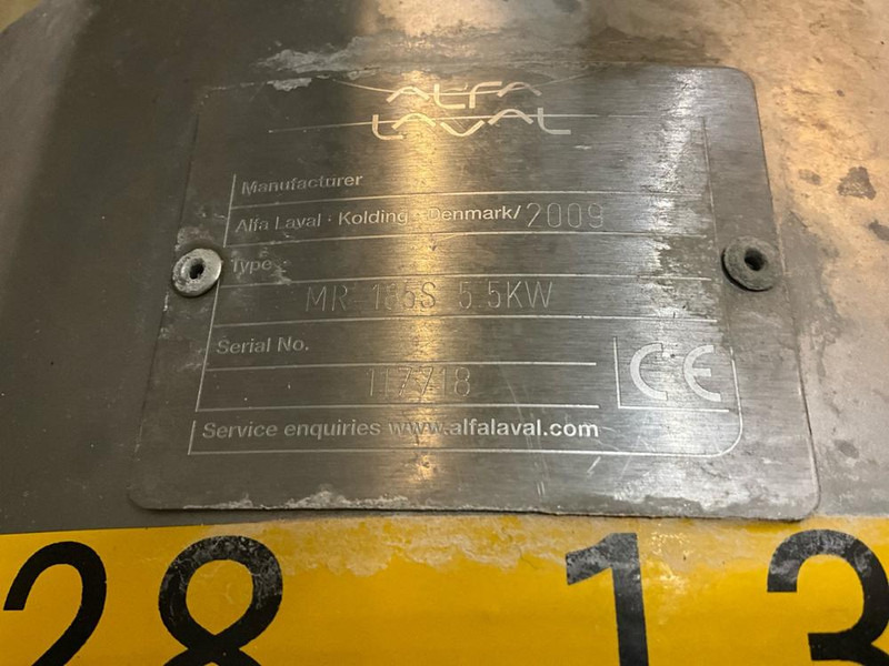 Alfa Romeo Laval MR 185S - Máy nén khí: hình 3 Alfa Romeo Laval MR 185S - Máy nén khí: hình 3