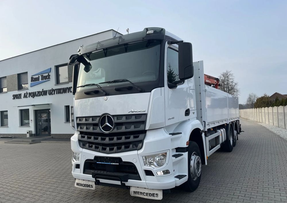 Mercedes-Benz Arocs 2545, HDS ATLAS 186.3 - PILOT - Xe tải thùng lửng/ Phẳng, Xe cẩu tự hành: hình 1 Mercedes-Benz Arocs 2545, HDS ATLAS 186.3 - PILOT - Xe tải thùng lửng/ Phẳng, Xe cẩu tự hành: hình 1