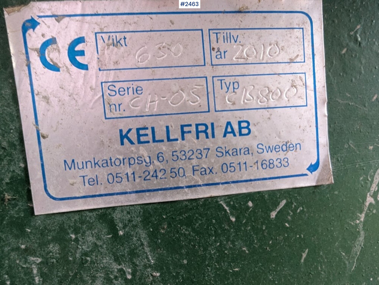 Máy trộn bê tông Betongblandare Kellfri med 3-Punkts fäste: hình 8