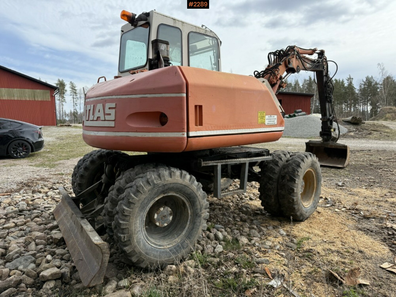 Wheeled excavator Atlas 1004 with attachments - Máy xúc bánh lốp: hình 4 Wheeled excavator Atlas 1004 with attachments - Máy xúc bánh lốp: hình 4