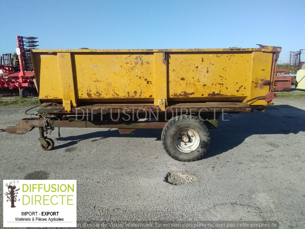 BENNE AGRICOLE 5T - Rơ moóc ben: hình 1 BENNE AGRICOLE 5T - Rơ moóc ben: hình 1