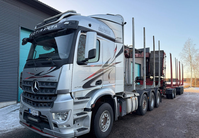 Mercedes-BenzArocs 8x4 - Xe chở gỗ, Xe cẩu tự hành: hình 1 Mercedes-BenzArocs 8x4 - Xe chở gỗ, Xe cẩu tự hành: hình 1