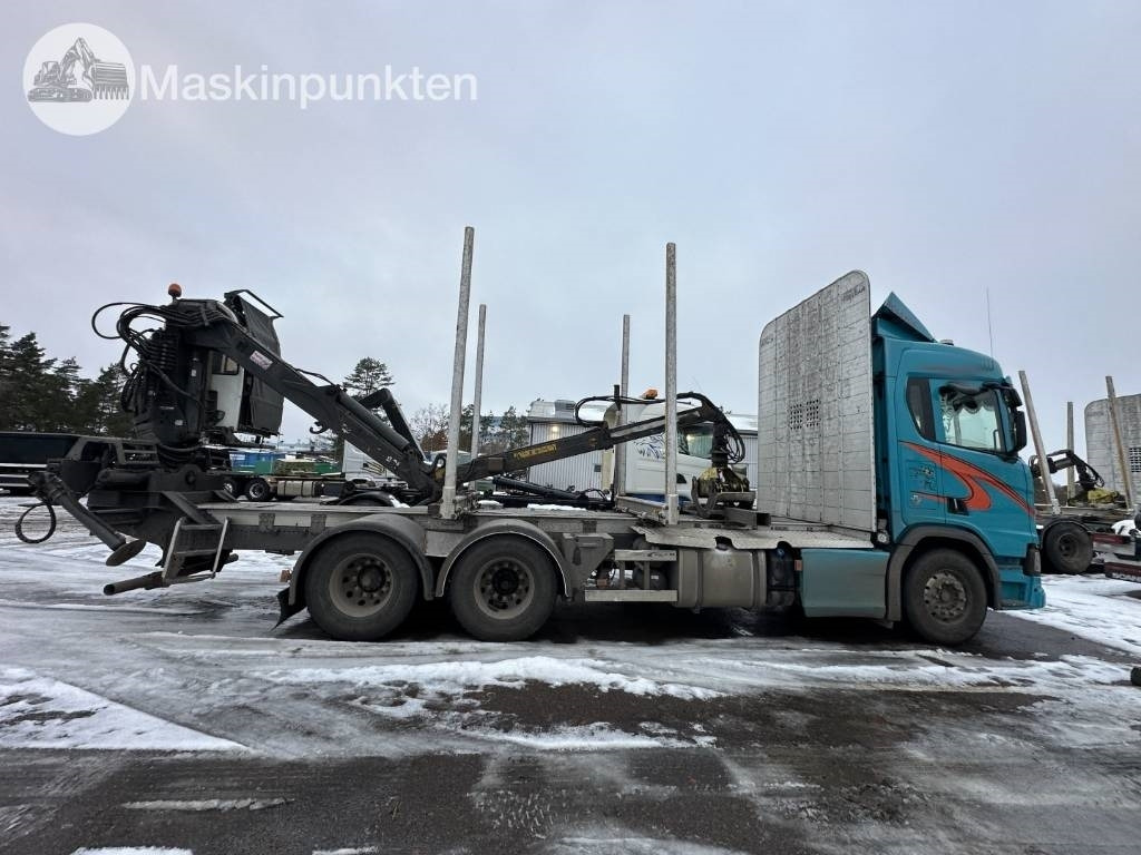 Scania R 580 timmerbil med kran - Xe chở gỗ: hình 4 Scania R 580 timmerbil med kran - Xe chở gỗ: hình 4