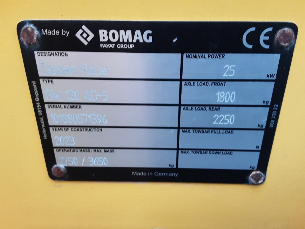 BOMAG DE BW 120 AD-5 Stage V/Tier 4f - Máy lăn: hình 3 BOMAG DE BW 120 AD-5 Stage V/Tier 4f - Máy lăn: hình 3