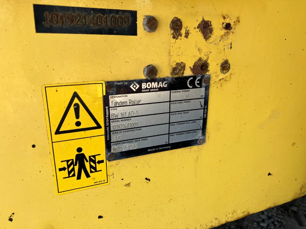BOMAG DE BW 161 AD-5 Stage IIIb/Tier 4i - Máy lăn đường: hình 2 BOMAG DE BW 161 AD-5 Stage IIIb/Tier 4i - Máy lăn đường: hình 2