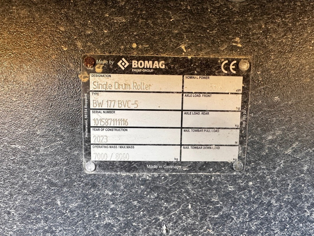 BOMAG DE BW 177 BVC-5 Stage V/Tier 4f - Máy đầm: hình 2 BOMAG DE BW 177 BVC-5 Stage V/Tier 4f - Máy đầm: hình 2