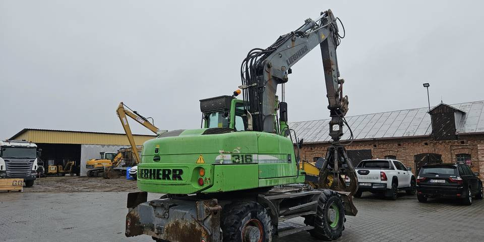 Koparka kołowa Liebherr A 316 Litronic chwytak podpory pług - Máy xúc bánh lốp: hình 5 Koparka kołowa Liebherr A 316 Litronic chwytak podpory pług - Máy xúc bánh lốp: hình 5