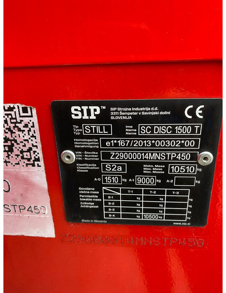 Máy cắt cỏ SIP SilverCut Disc 1500 T: hình 7 Máy cắt cỏ SIP SilverCut Disc 1500 T: hình 7