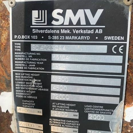 Containertruck SMW 4032 CA Reach Staker - Xe tiếp cận xếp chồng: hình 4 Containertruck SMW 4032 CA Reach Staker - Xe tiếp cận xếp chồng: hình 4