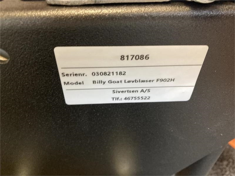 Billy Goat F902H - Trang thiết bị vườn: hình 5 Billy Goat F902H - Trang thiết bị vườn: hình 5
