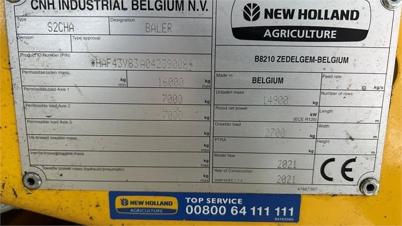 New Holland BB 1290 RC HD - Máy đóng kiện vuông: hình 5 New Holland BB 1290 RC HD - Máy đóng kiện vuông: hình 5