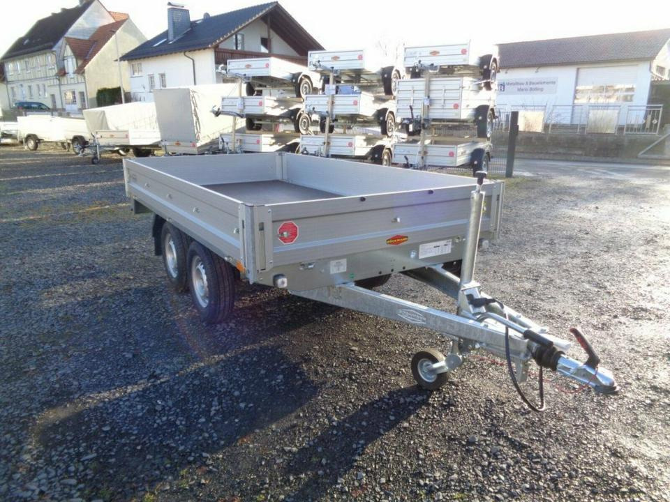 Rơ moóc thùng lửng/ Phẳng Böckmann PKW-Anhänger, 2,0 to. Hochlader,Staubox, Containernetz: hình 6