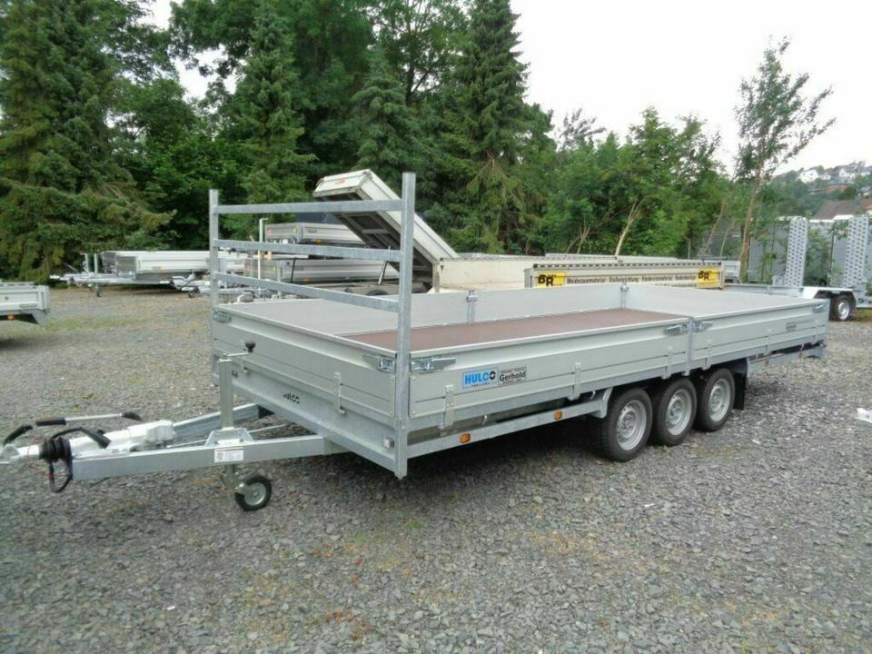 Hulco - PKW Anhänger Tridem, 3,5 to Leihanhänger Mietfahrzeug 5m - Rơ moóc thùng lửng/ Phẳng: hình 3 Hulco - PKW Anhänger Tridem, 3,5 to Leihanhänger Mietfahrzeug 5m - Rơ moóc thùng lửng/ Phẳng: hình 3