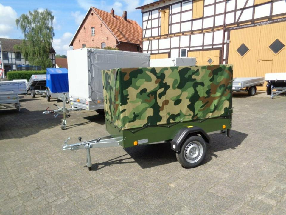 TPV PKW-Anhänger Plane und Spriegel 750 kg, Camouflage - Rơ moóc xe hơi: hình 1 TPV PKW-Anhänger Plane und Spriegel 750 kg, Camouflage - Rơ moóc xe hơi: hình 1
