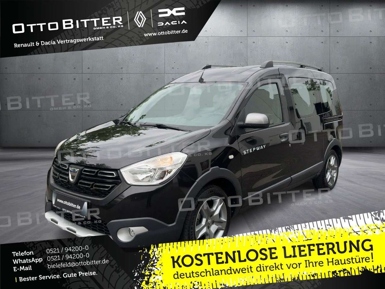 Dacia Dokker Stepway TCe130 ANHÄNGERKUPPLUNG/WINTERR - Xe van chở khách: hình 1 Dacia Dokker Stepway TCe130 ANHÄNGERKUPPLUNG/WINTERR - Xe van chở khách: hình 1