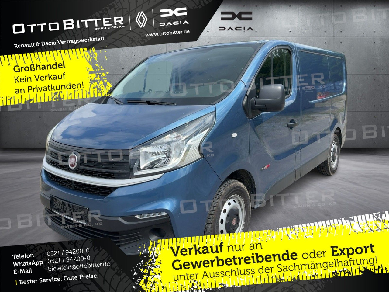 Fiat Talento 1.6 Multijet Turbo L1H1 ANHÄNGERKUP/GJR - Xe van chở hàng: hình 1 Fiat Talento 1.6 Multijet Turbo L1H1 ANHÄNGERKUP/GJR - Xe van chở hàng: hình 1
